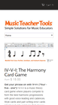 Mobile Screenshot of musicteachertools.com