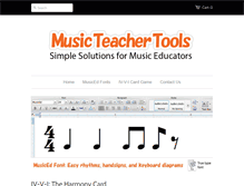 Tablet Screenshot of musicteachertools.com